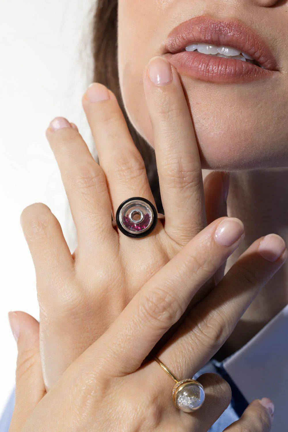Roda Enamel Ruby Ring - Image 4