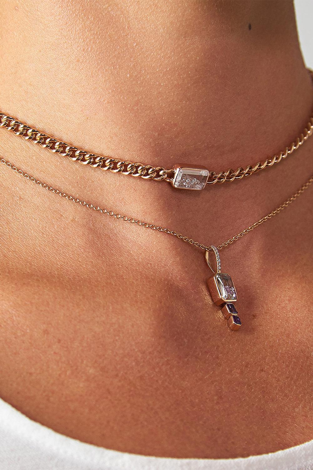 Unidinho Curb Chain Choker Necklace - Image 2