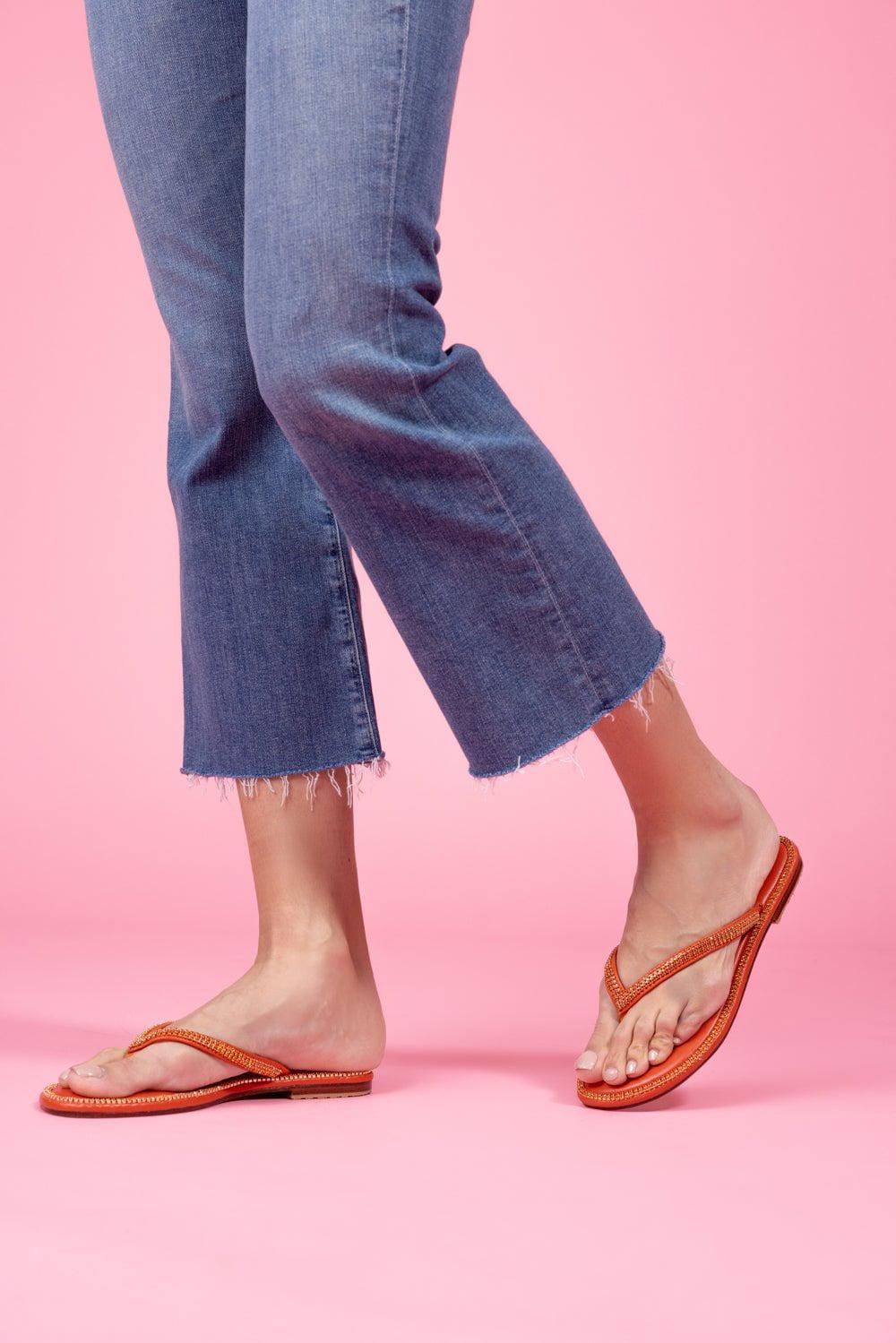 Crystal Sandal - Orange - Image 4