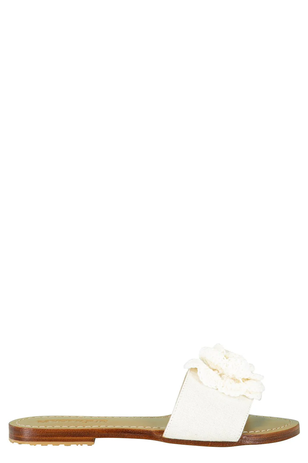 Embroidered Rose Sandal