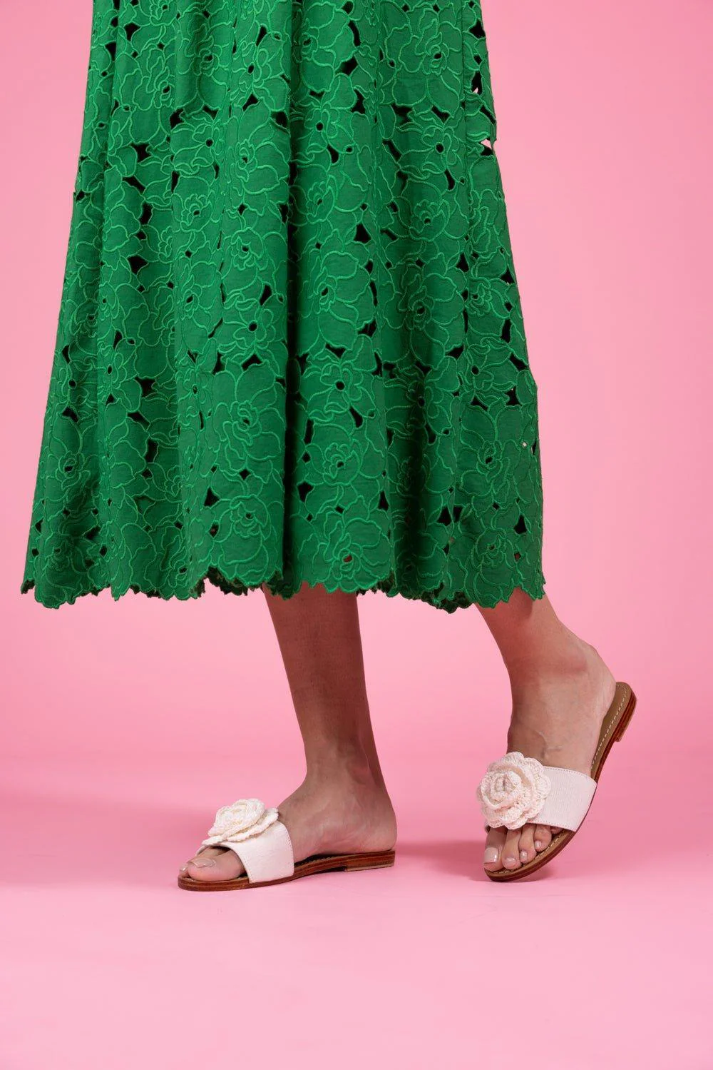 Embroidered Rose Sandal - Image 2
