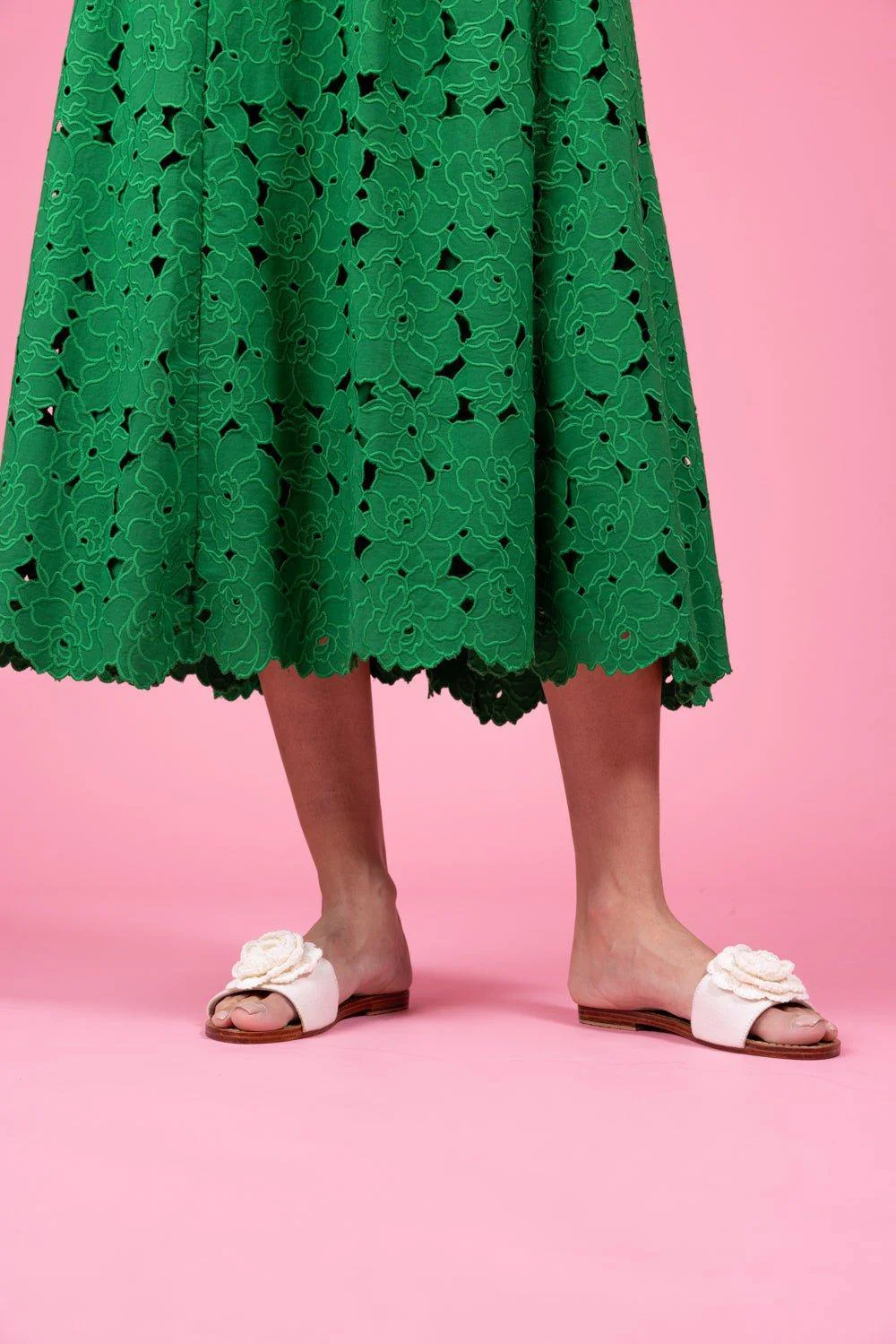 Embroidered Rose Sandal - Image 3