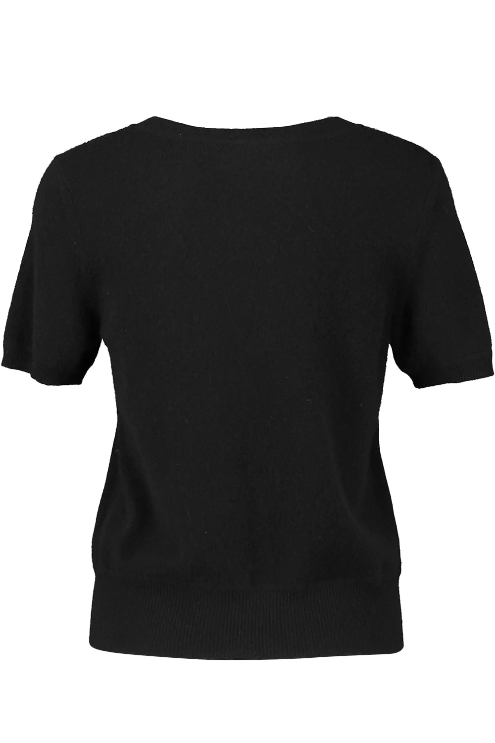 Short Sleeve Cropped Pullover - Black - Image 6