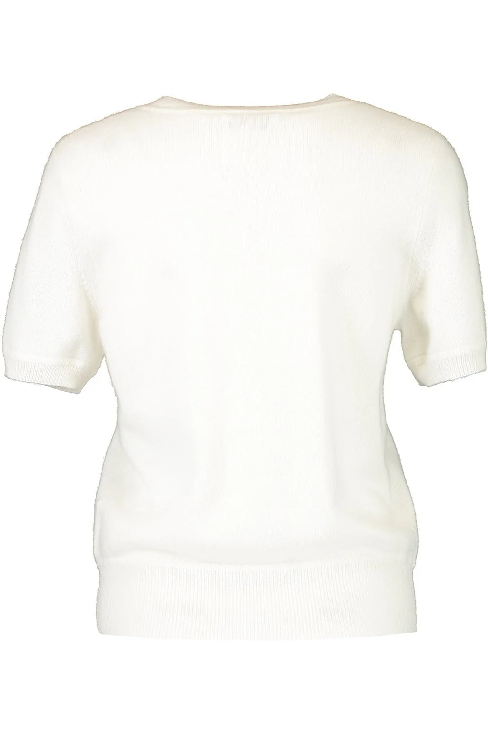 Short Sleeve Cropped Pullover - White - Image 6