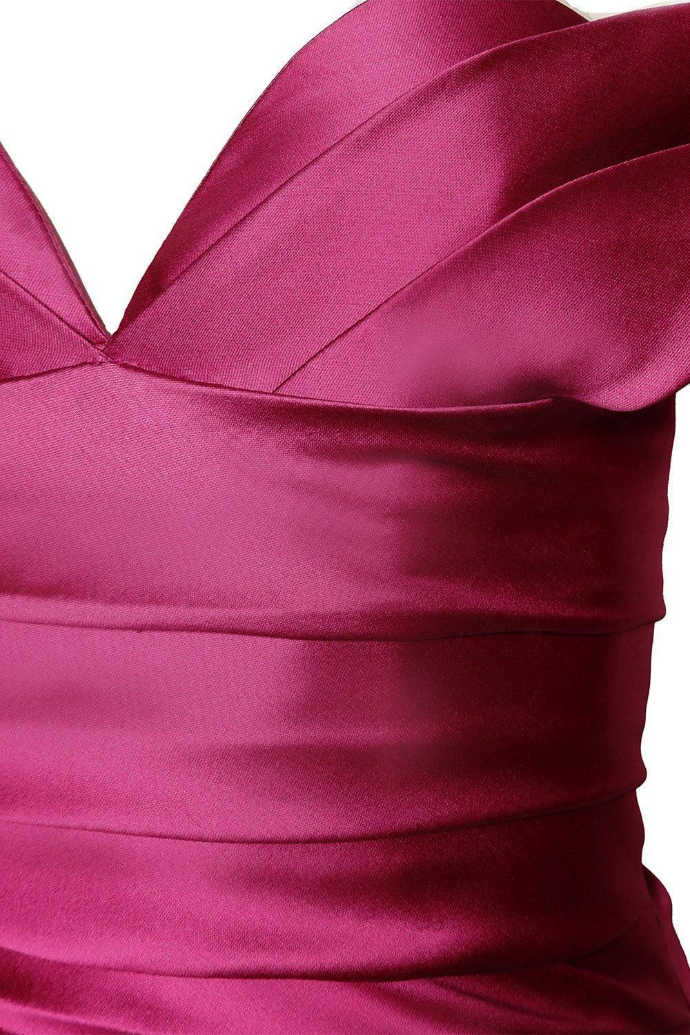 Strapless Pleated Mikado Gown - Image 3
