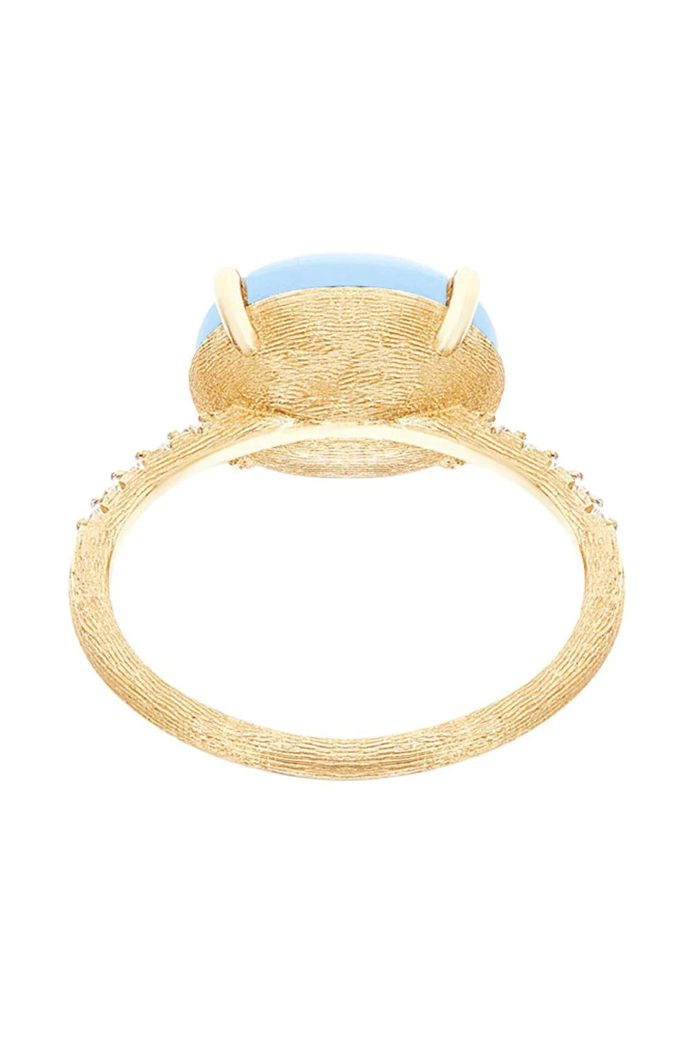 Aquamarine Diamond Azure Stackable Ring - Image 4