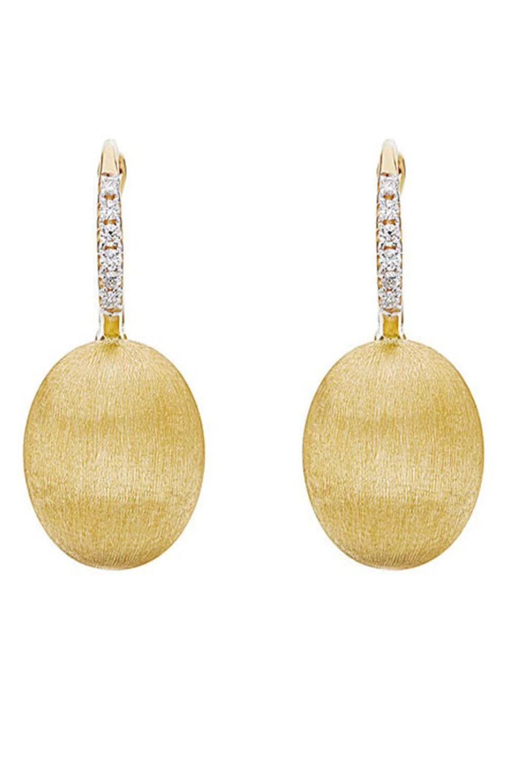 Diamond Ciliegine Medium Ball Drop Earrings