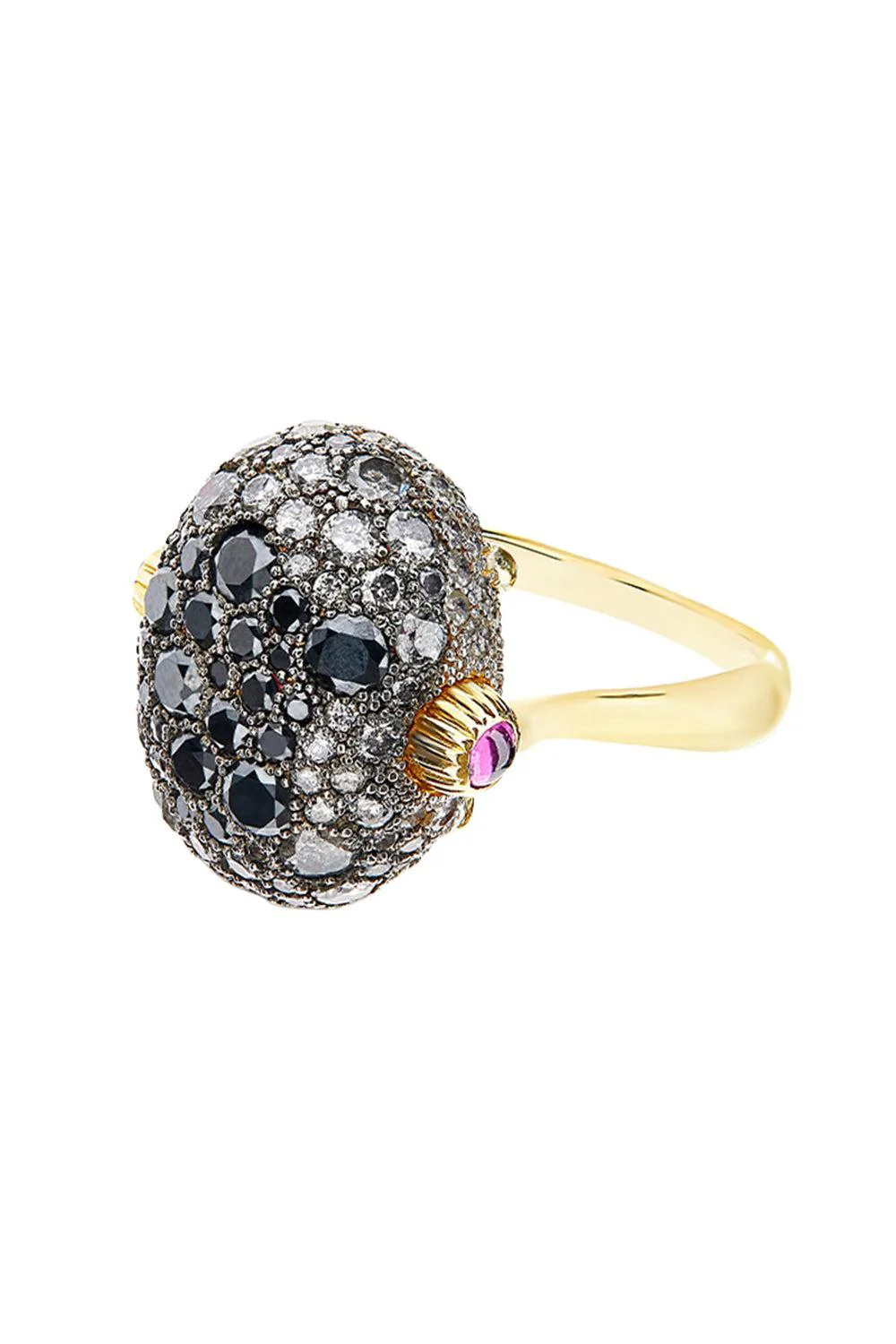 Diamond Ruby Reverse Double Face Ring - Image 5