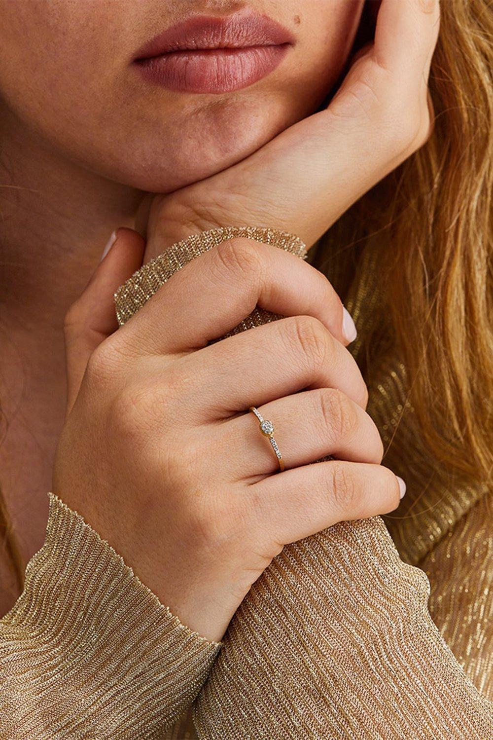 Elite Small Elegant Engagement Ring - Image 2