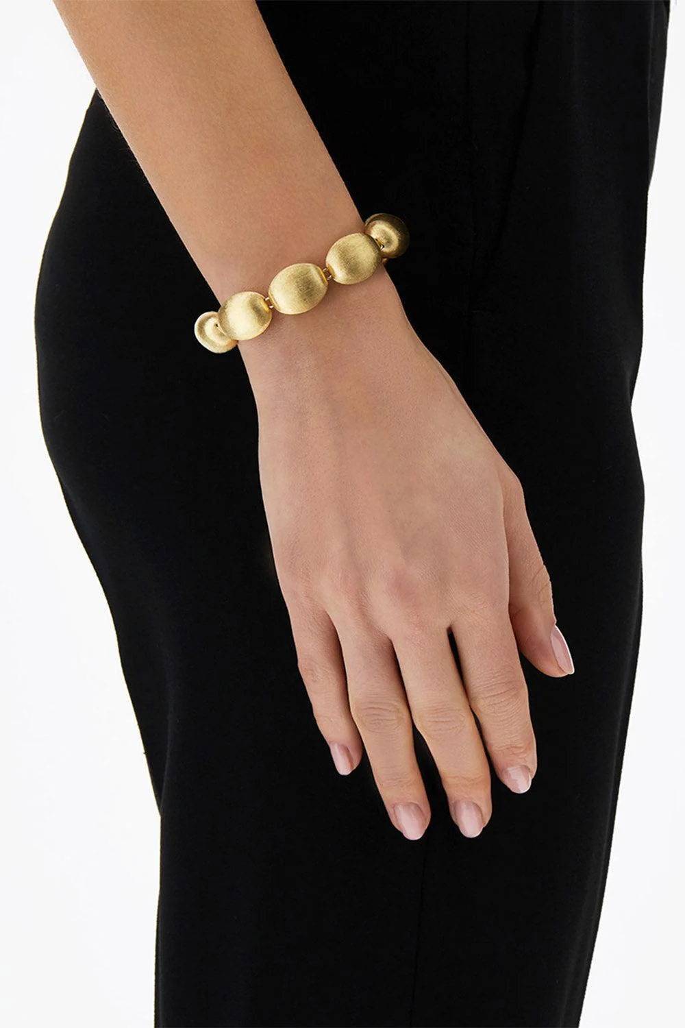 Large "Muse" Gold Perles bracelet - Image 2