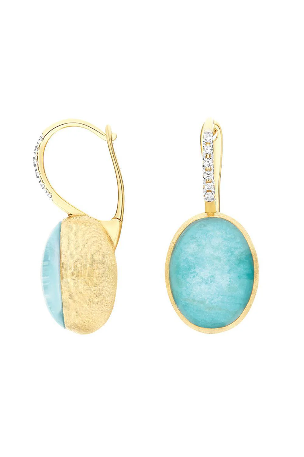 Medium "Boules" Amazonite Anice Ciliegine Earrings - Image 3