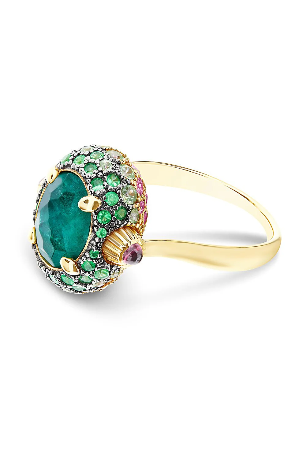 Reverse Labrodite Double Face Ring