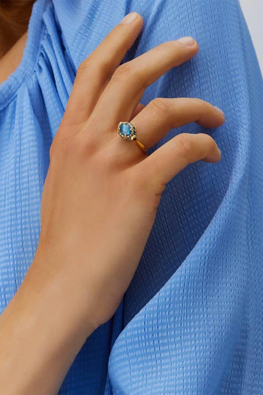 Reverse Topaz Double-Face Ring - Image 3