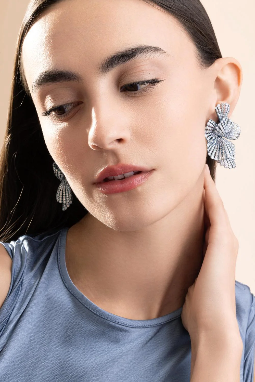 Diamond Blue Nuvoli Earrings - Image 4