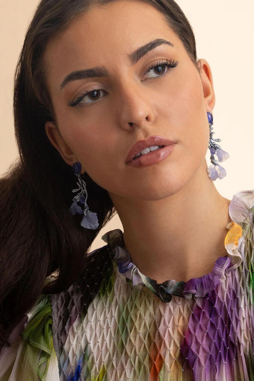 Diamond Tanzanite Gemma Emica Drop Earrings - Image 3