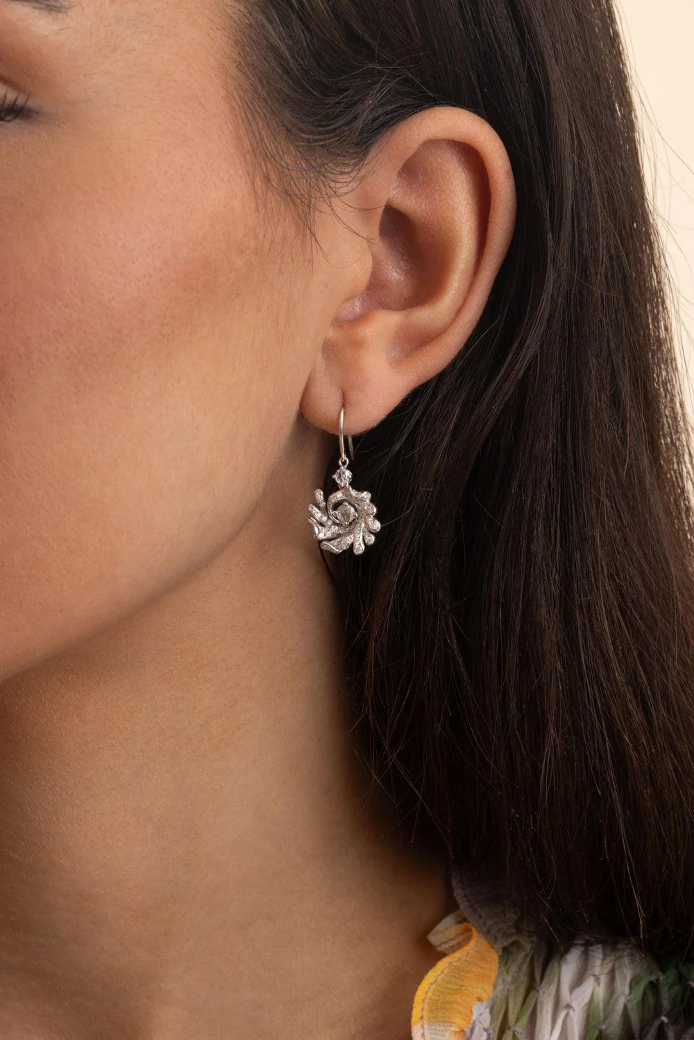 Diamond Tidal Ocean Spray Earrings - Image 5