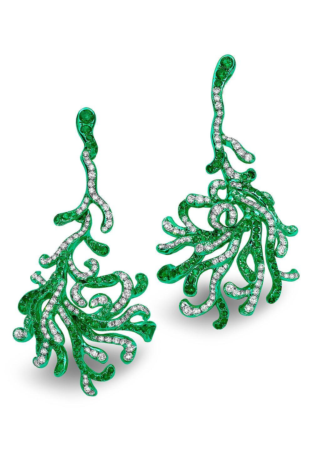 Diamond Tsavorite Cadence Nadia Earrings