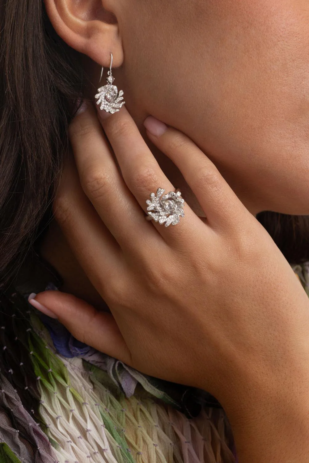 Mixed Diamond Tidal Ocean Spray Ring - Image 4