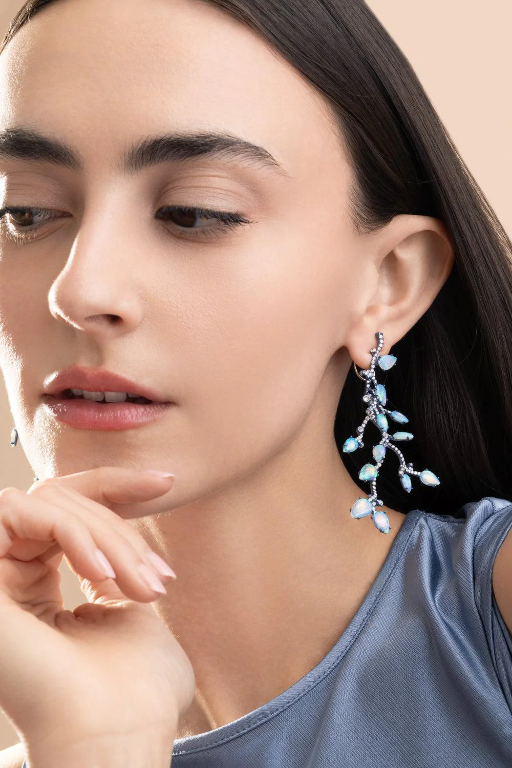 Opal Blue Nora Earrings - Image 4