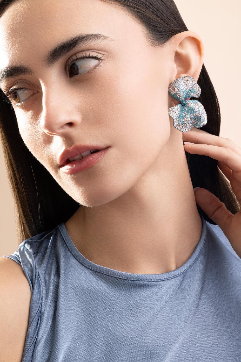 Paraiba Tourmaline Ceruleo Earrings - Image 3
