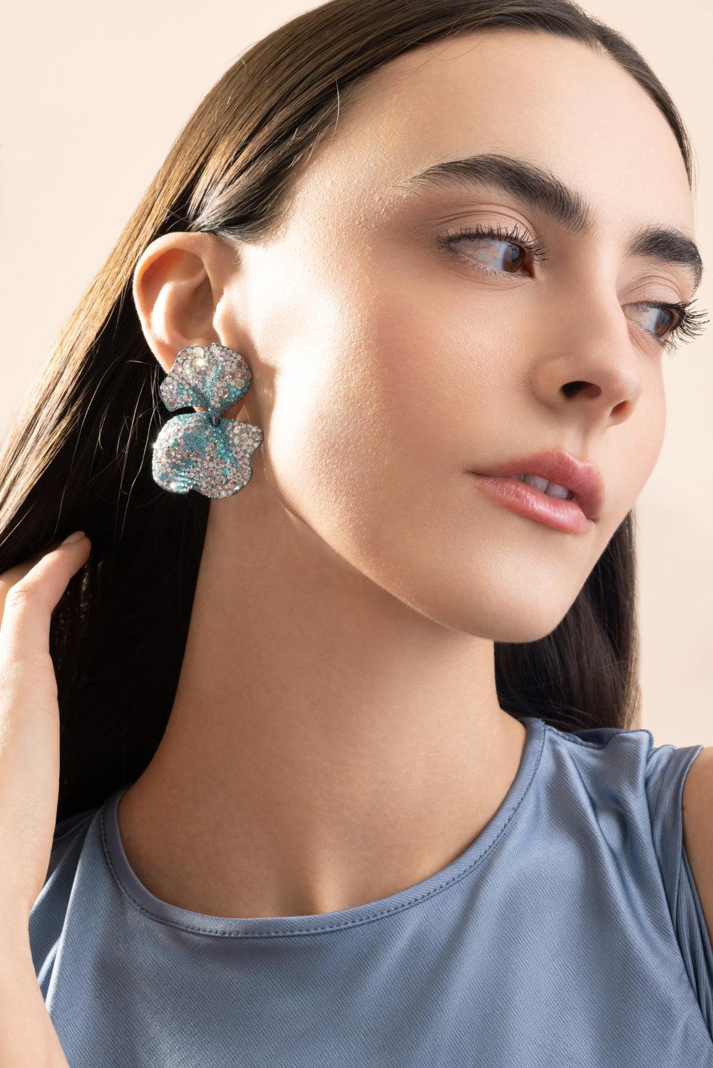 Paraiba Tourmaline Ceruleo Earrings - Image 4