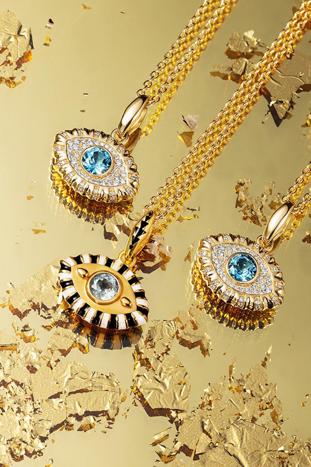 Blue Topaz Life In Colour Pendant Necklace - Image 3