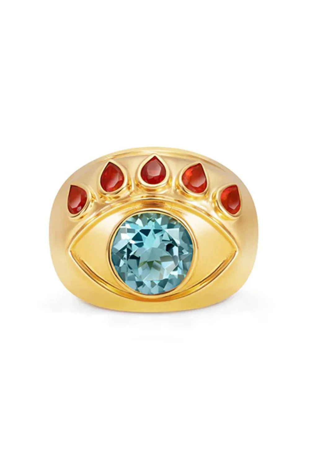 Blue Topaz Opal Ready To See You Ring