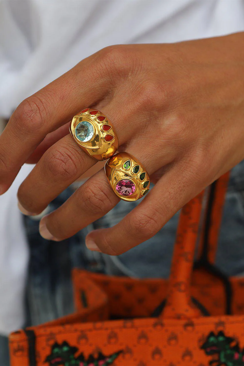 Blue Topaz Opal Ready To See You Ring - Image 3