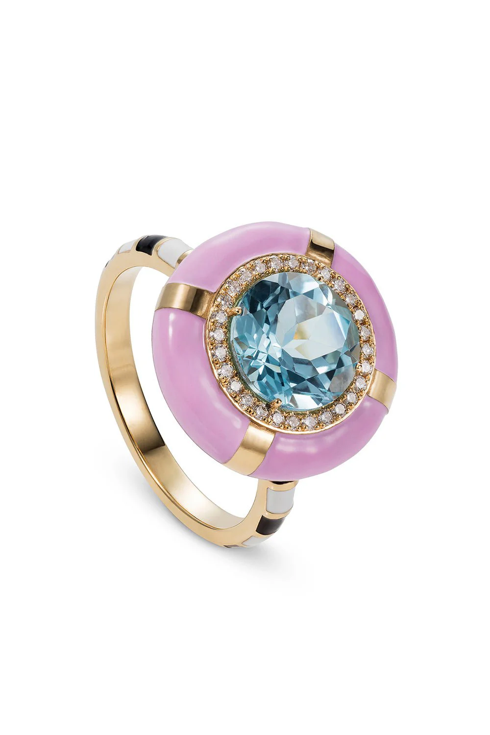 Blue Topaz "Show N' Tell" Ready To Celebrate Ring