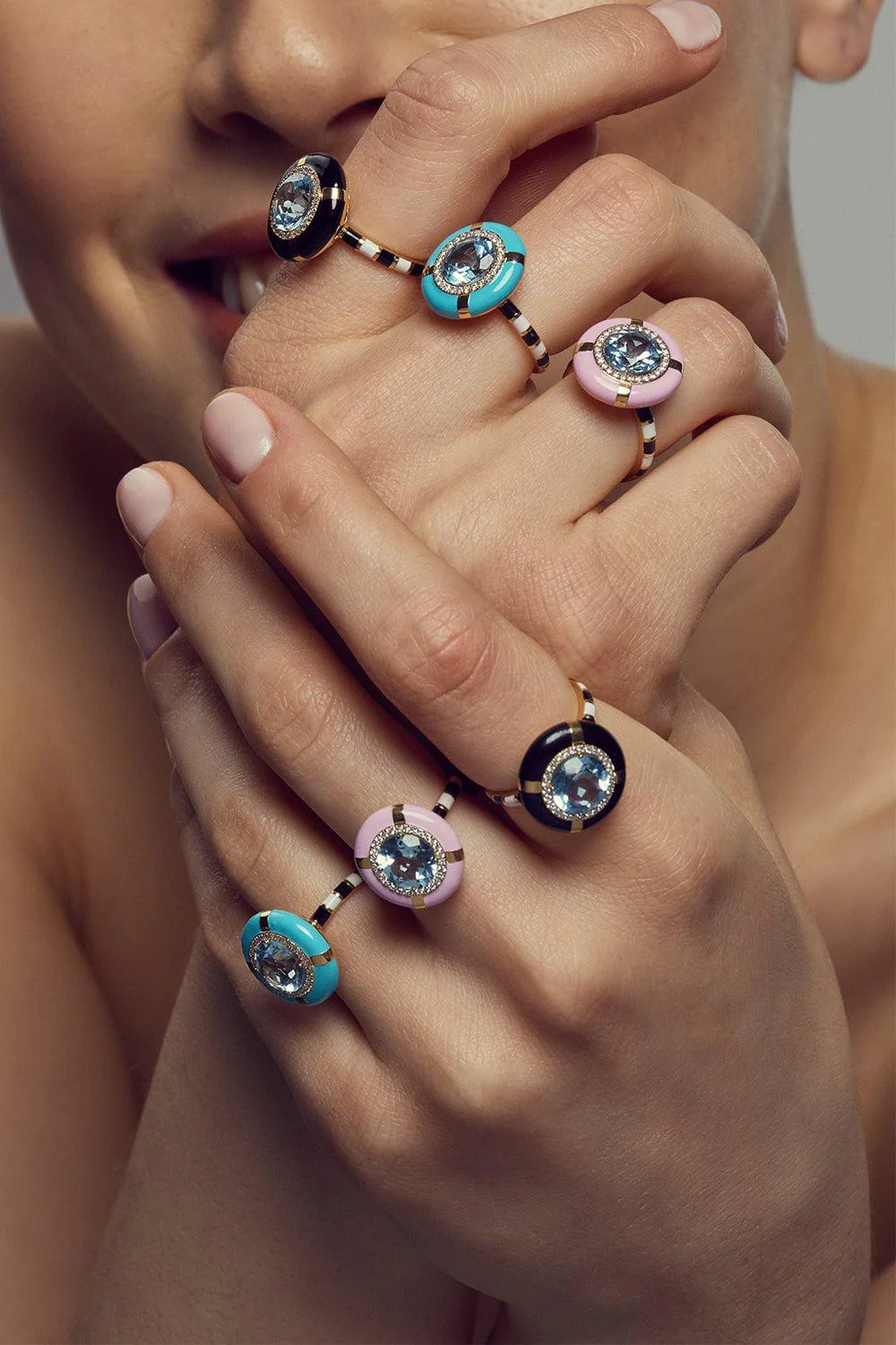 Blue Topaz "Show N' Tell" Ready To Celebrate Ring - Image 2