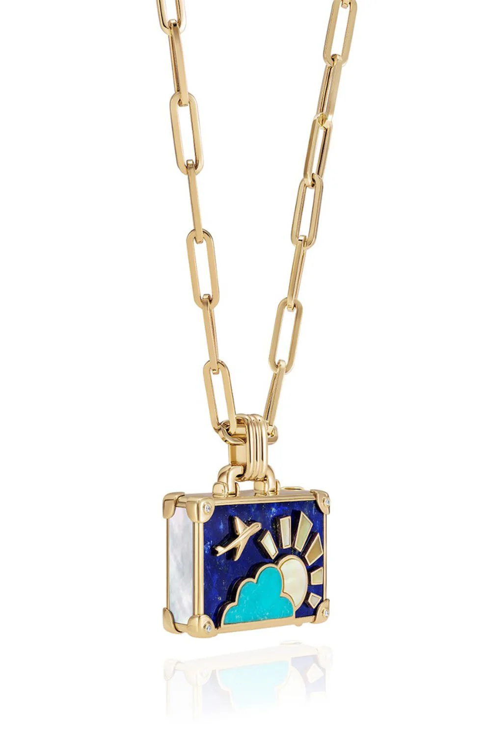 Large Dreamy Night Suitcase Necklace - Image 3