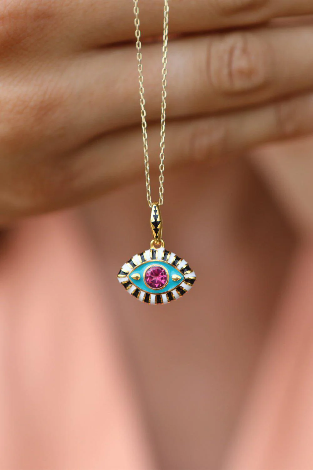 Pink Topaz Life In Colour Necklace - Image 3