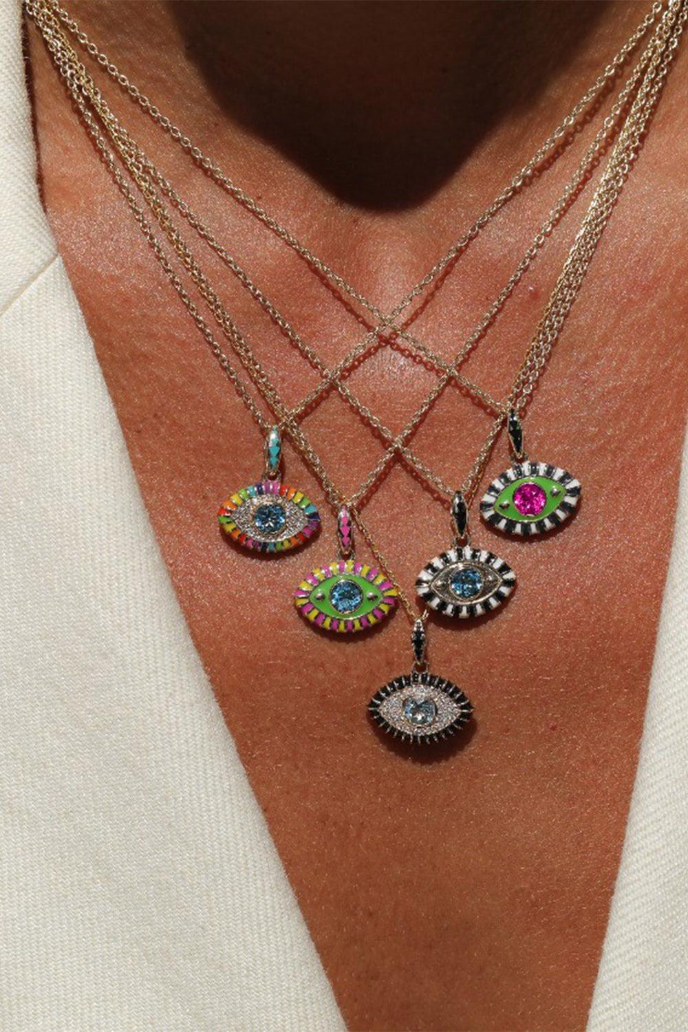 Pink Topaz Life In Colour Pendant Necklace - Image 2