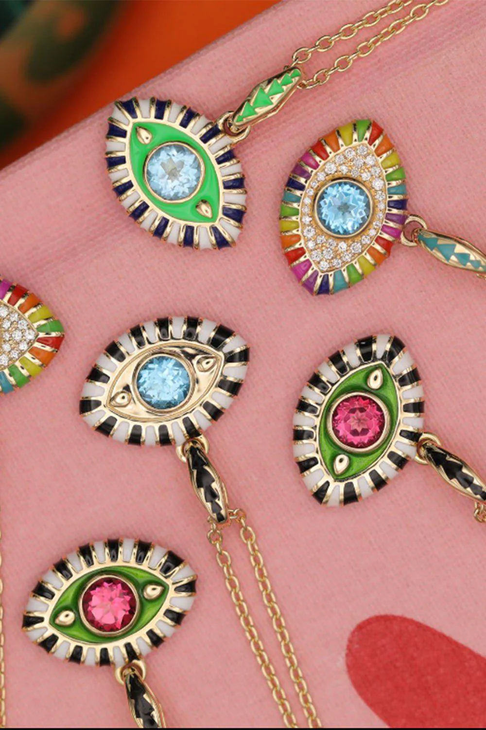 Pink Topaz Life In Colour Pendant Necklace - Image 3