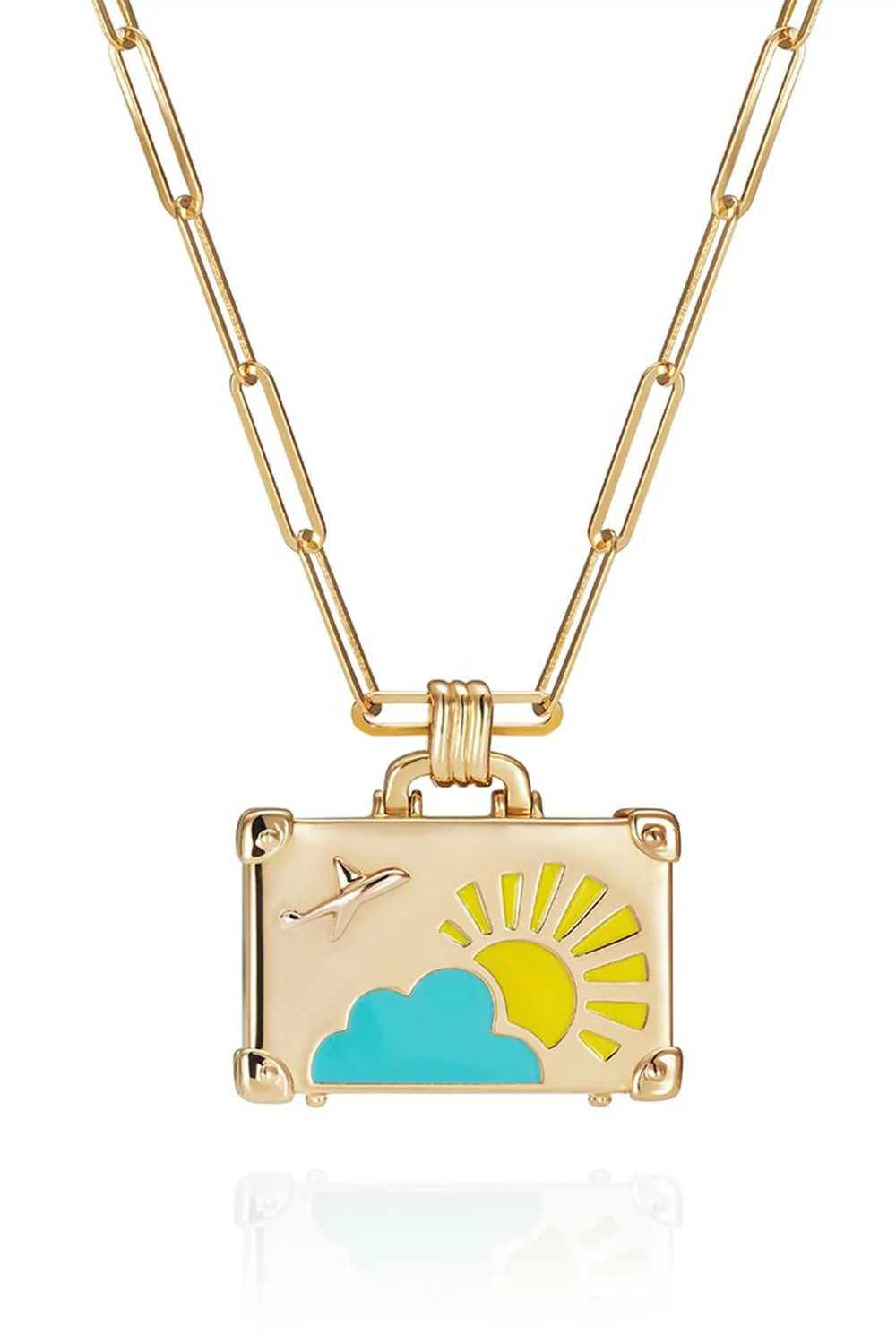 Small Weekend Trip Suitcase Necklace