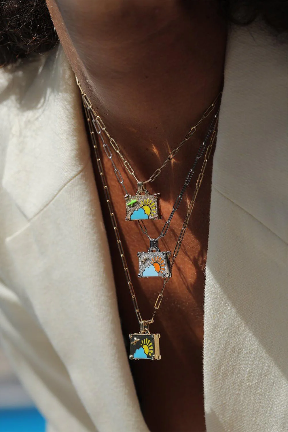 Small Weekend Trip Suitcase Necklace - Image 2