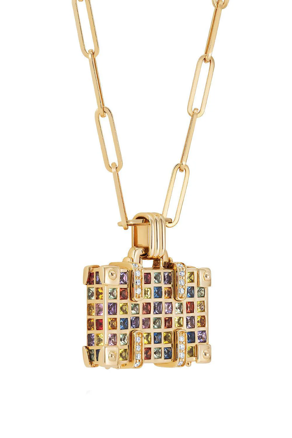 'The World is Yours’ Weekend Suitcase Necklace - Image 4