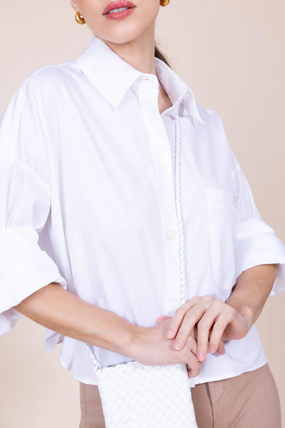 Next Ex Shadow Stripe Shirt - White - Image 2
