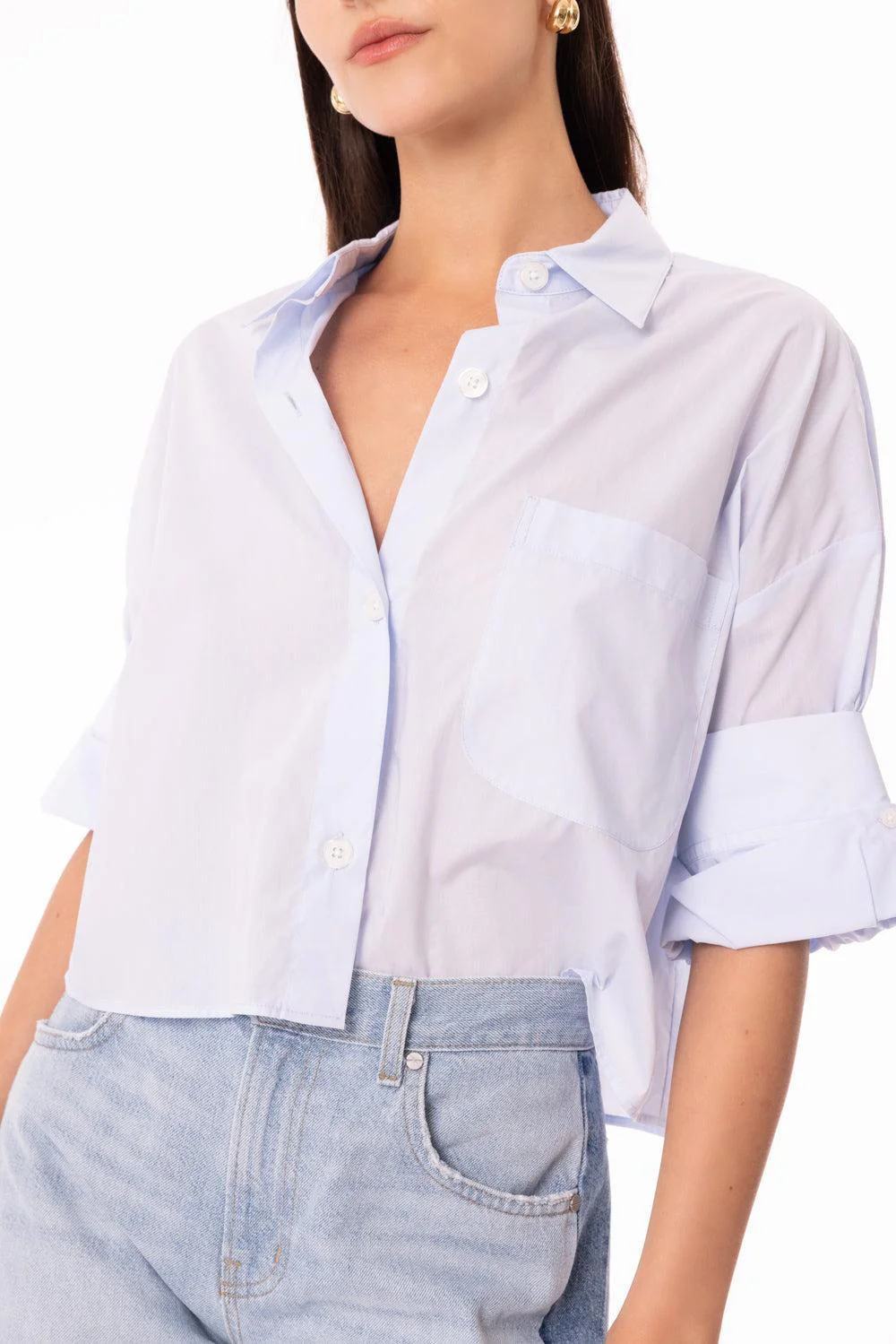 Next Ex Superfine Shirt - Baby Blue - Image 3