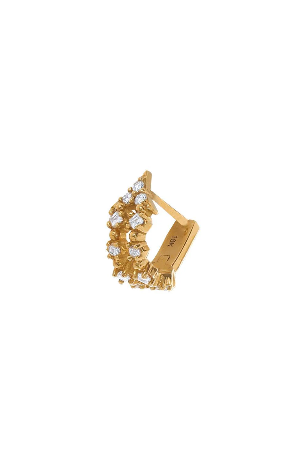 'Nineteen' Diamond Huggie Earring - Image 2