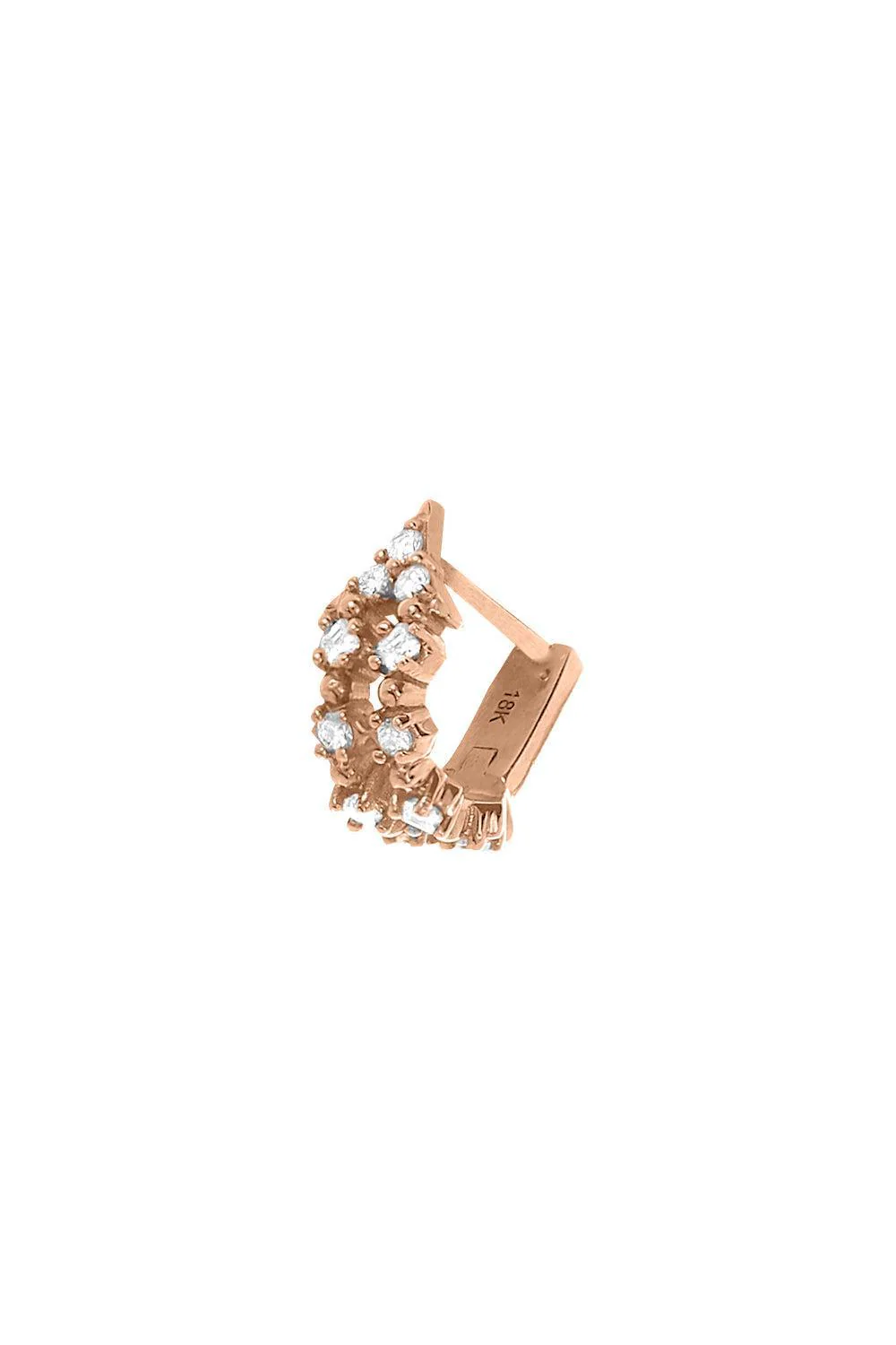 'Nineteen' Diamond Huggie Earring - Image 3