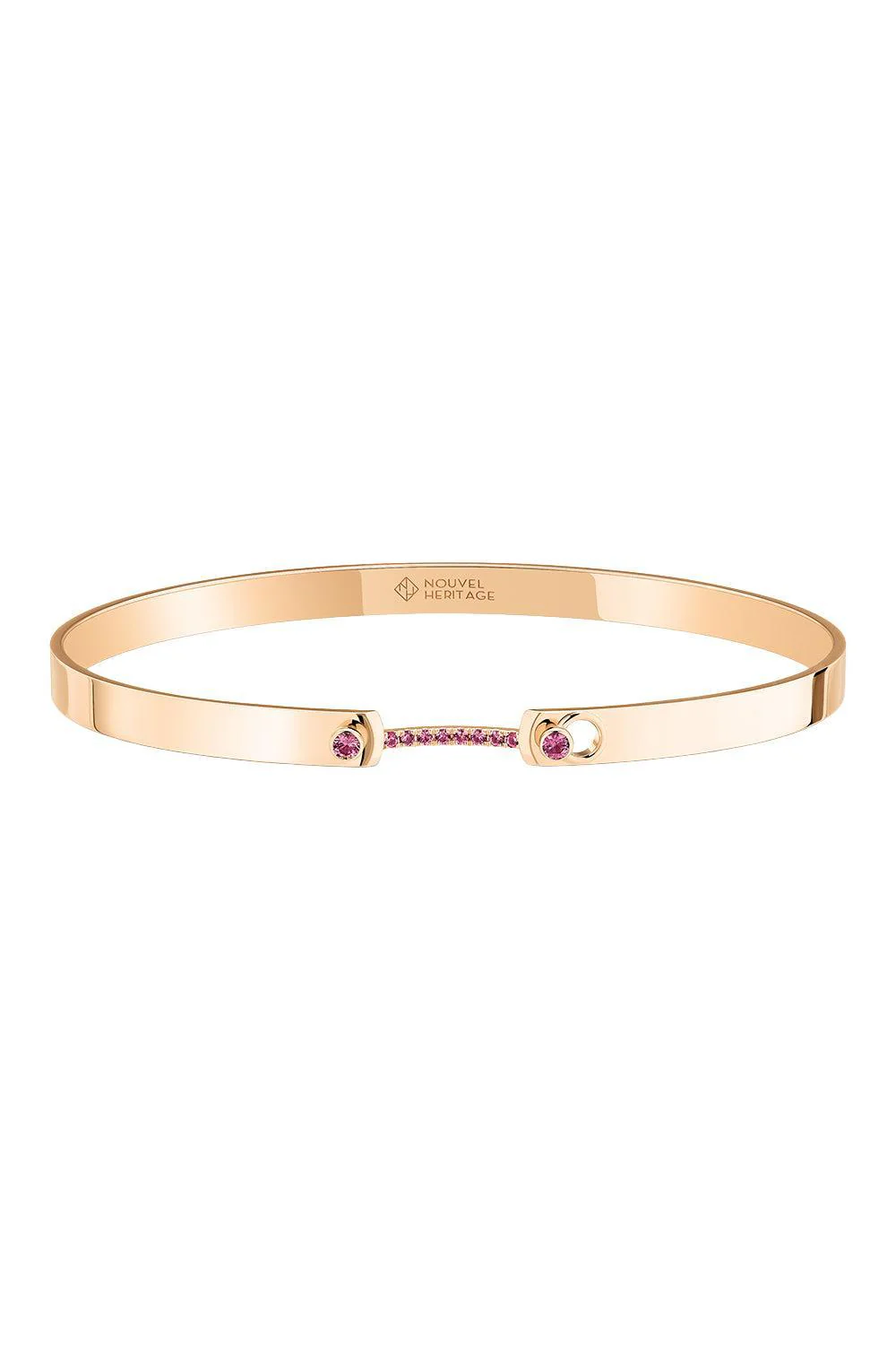 Baby Pink Mood Bangle Bracelet - Rose Gold