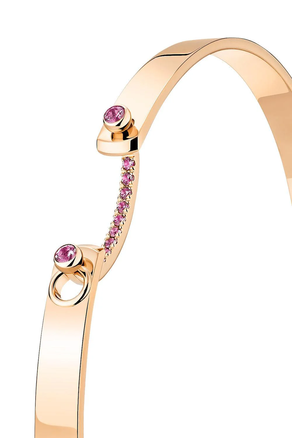 Baby Pink Mood Bangle Bracelet - Rose Gold - Image 6