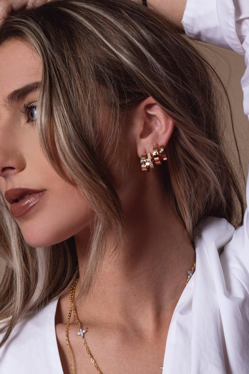 Dinner Date Mood Hoop Earrings - Image 4