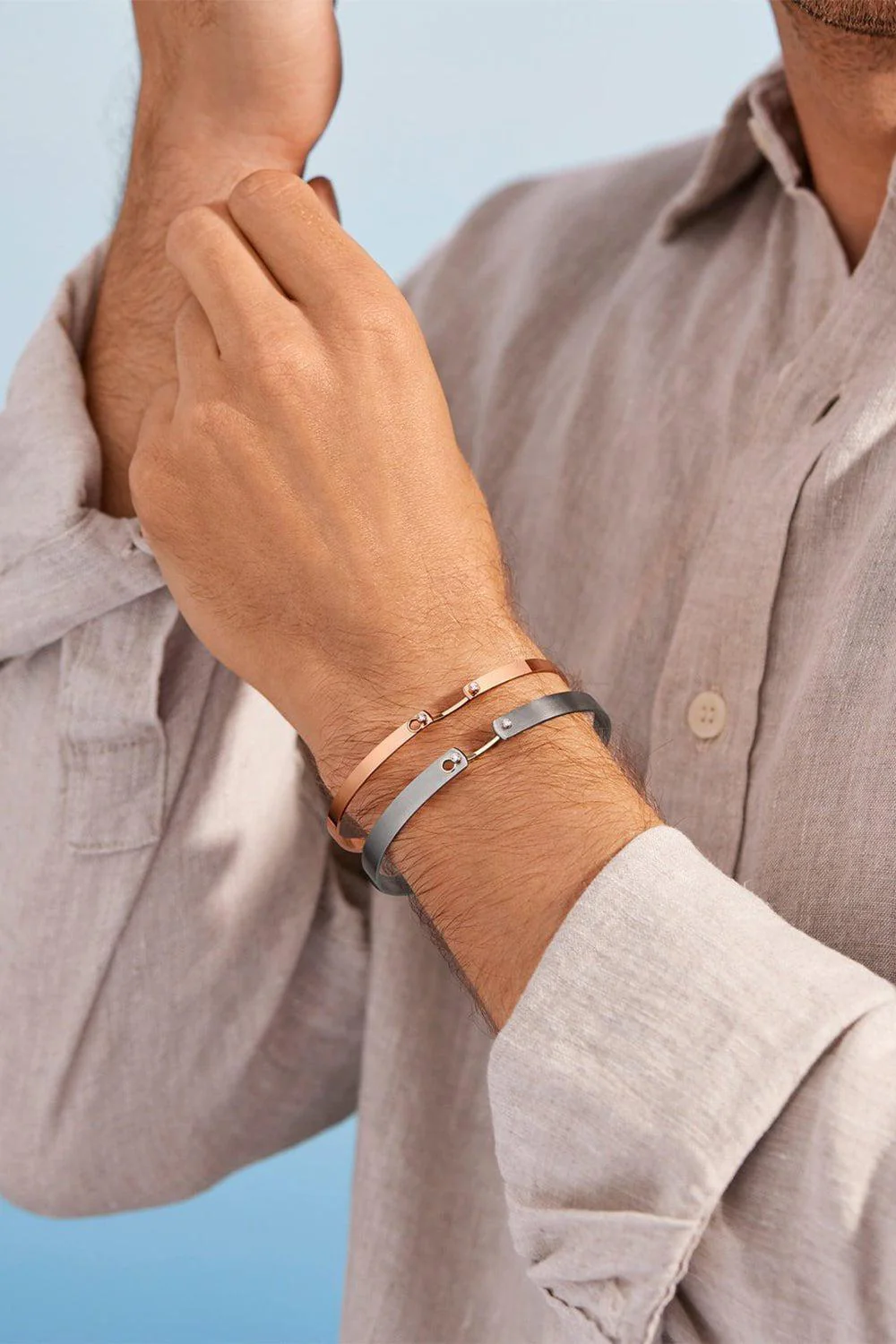 Monday Morning Mood Bangle Bracelet - Rose Gold - Image 3