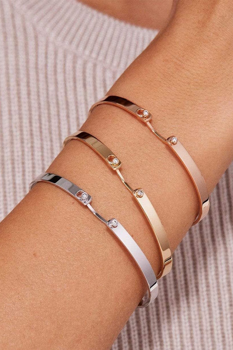 Monday Morning Mood bangle - White Gold - Image 2