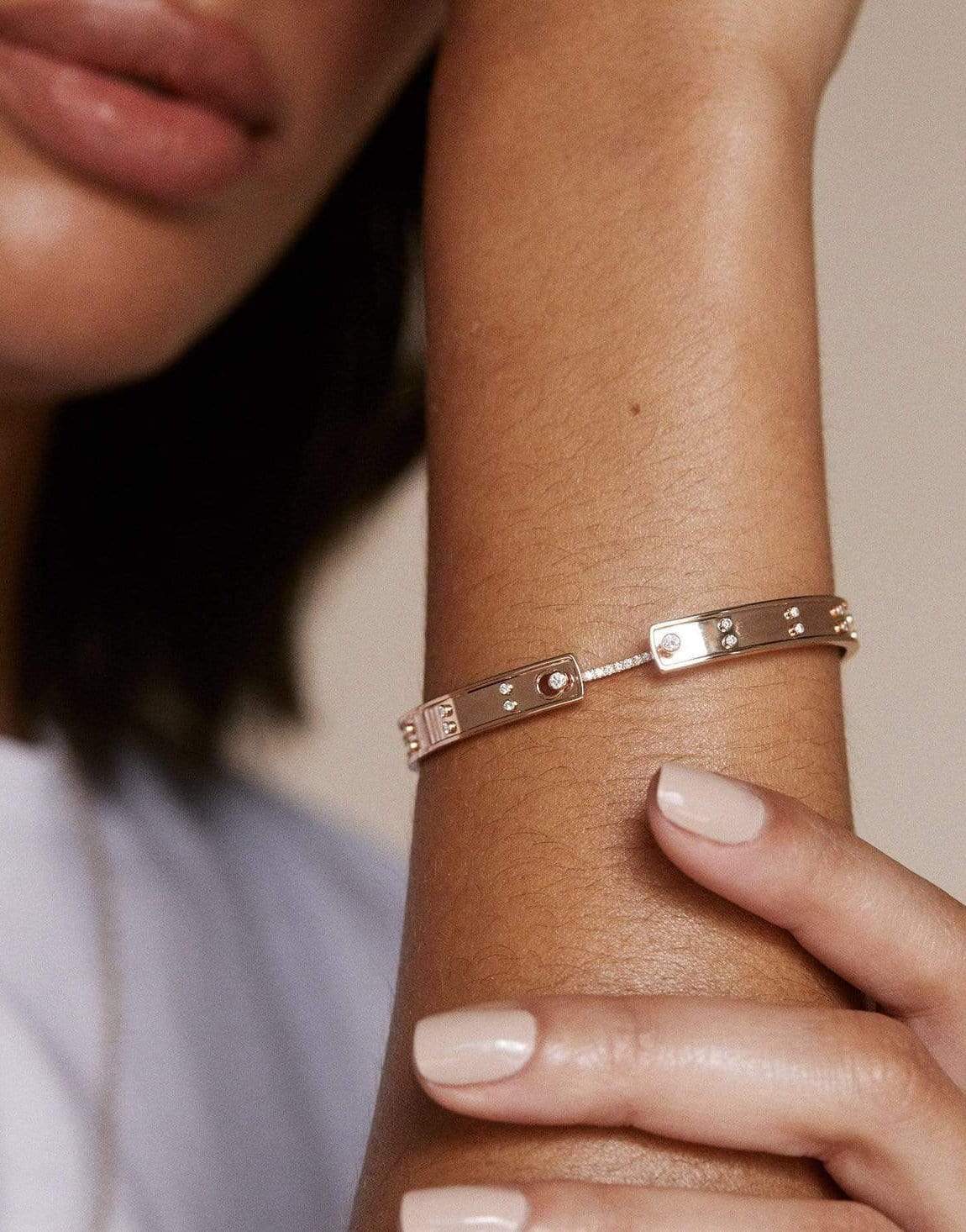 Picnic In Paris Mood Bangle Bracelet - Image 2