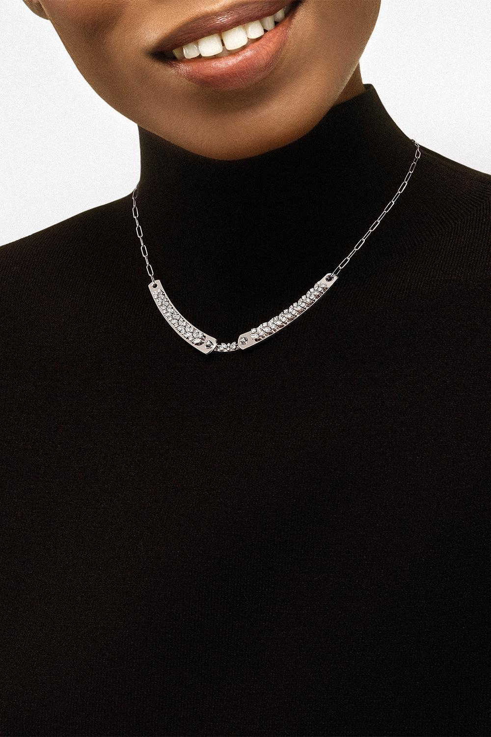 Soirée Mood Necklace - White Gold - Image 2