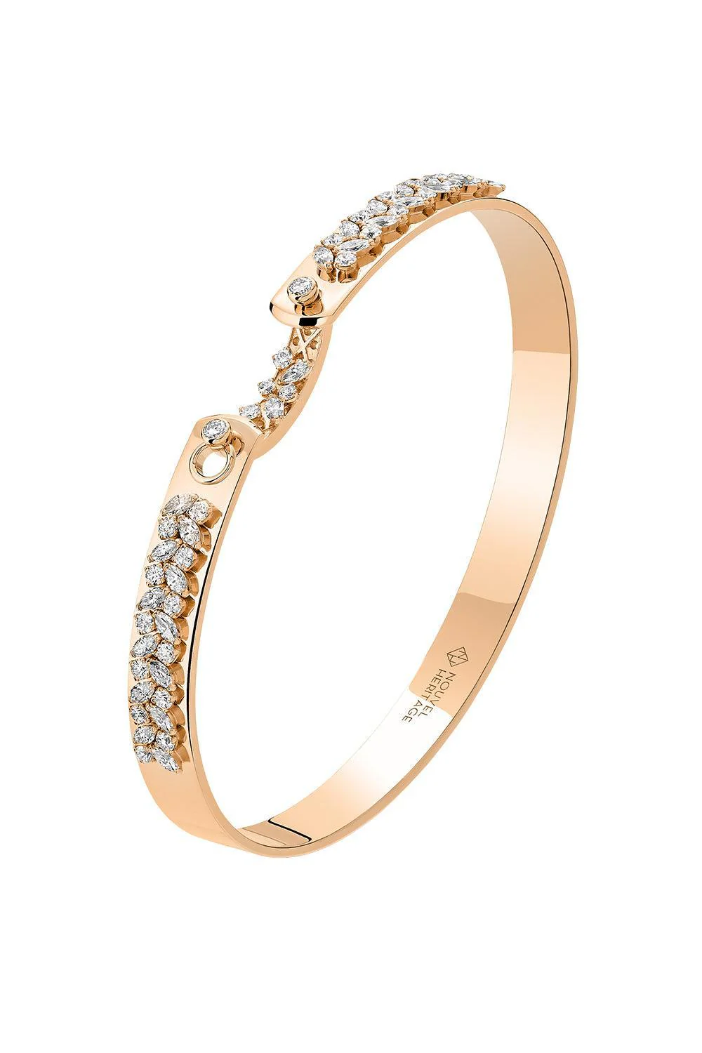 Soiree Mood Bangle Bracelet - Rose Gold - Image 6