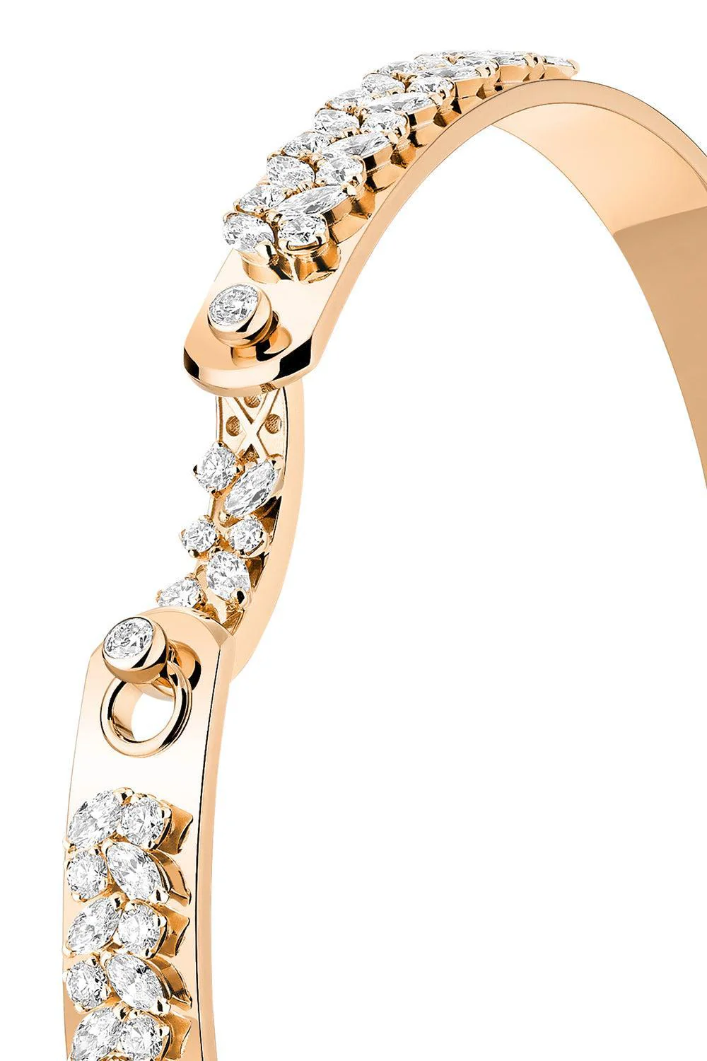 Soiree Mood Bangle Bracelet - Rose Gold - Image 7